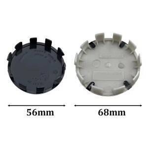 4개 56mm 3D ABS 자동차 휠 센터 허브 캡 범용 교체 배지 림 외부 튜닝 스타일링 데칼