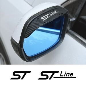 자동차 비 눈썹 백미러 커버 포드 ST Fiesta Focus Mk2 3 4 Edition Mondeo Ecosport Puma 용 액세서리