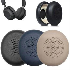 Jabra Evolve2 40 UC MS ELITE 45h 헤드폰 이어 패드 부드러운 가죽 귀마개 교체 쿠션 커버 용