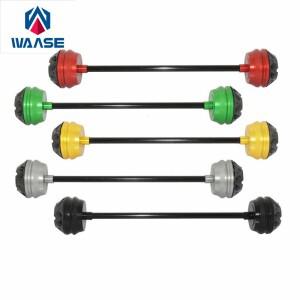 WAASE-바이크 오토바이 프론트 휠 포크 액슬 슬라이더 캡, 크래시 프로텍터, 가와사키 Versys 650 KLE650 2