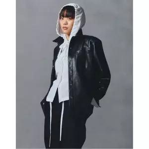 [정품] HAZZYS [HIS] 블랙 램스킨 레더 자켓
