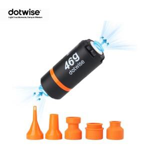 DOTWISE 46g 제로 펌프 캠핑 에어 야외 하이킹 휴대용 전기 인플레이터 베드 매트 수영 링 디플레이트