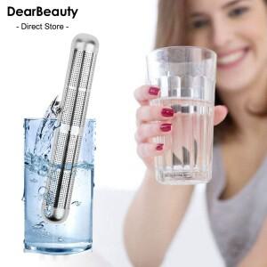 휴대용 수소 알칼리성 물 스틱 PH 값 균형 이온화 장치 미네랄 정수기 여행용 스테인레스 스틸 필터