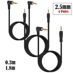 오디오 비디오 케이블 잭 2.5 수 0.3m, 1.8m, 4 극, 2.5mm-2.5mm, 6FT