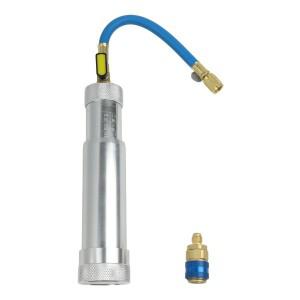 HVAC 염료/오일 주입기, 1/4인치 SAE 커넥터 포함, R134A, R22, R1234YF 액체 연료 자동차 에어컨 재충전