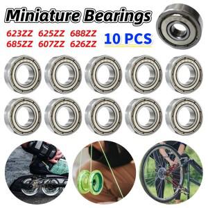 10pcs 고속 베어링 미니어처 685ZZ 볼 강력한 하중 용량 탄소강 교체 5x11x5mm 자전거 액세서리