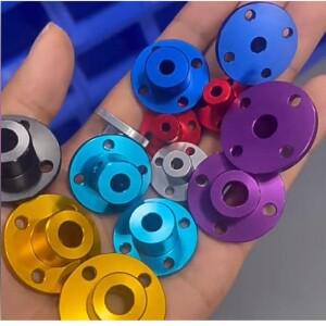 10개/세트 3mm/4mm/5mm/6mm/8mm 알루미늄 합금 플랜지 커플링 모터 가이드 샤프트 커넥터 축 베어링 부품