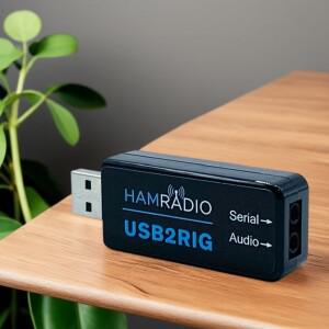 USB2RIG 라디오 사운드 카드 커넥터 PTT 지원, VOX 제어 기능 탑재 어댑터, KENWOOD YAESU ICOM용