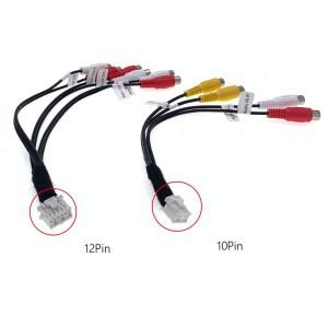 자동차 라디오 RCA 후면 서브우퍼 전면 케이블, Clarion FX503, 안드로이드 DVD 네비게이션용, 10, 12 핀