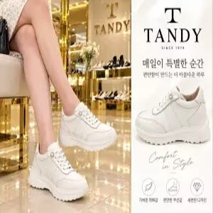 [탠디]여성 캐주얼 소가죽 스니커즈 키높이 6cm X2A6R020T_SH