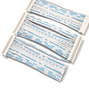 10pcs PH2.0mm 18P 터미널 와이어 2468 24AWG 플랫 블루 화이트 하네스 가공 순수 구리