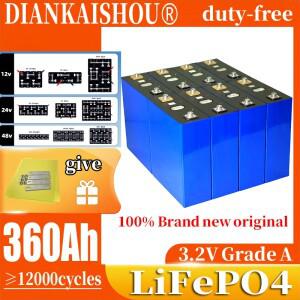 A+ 3.2V 360Ah LiFePO4 알루미늄 쉘 배터리 리튬 인산철 셀 컷오프 방전 태양광 RV 저장용