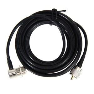 RG58 PL259 UHF-SO239 커넥터 모바일 자동차 라디오 안테나 TM-261 용 Kenwood Yaesu ICOM 5 미터 연장 마운트 케이블