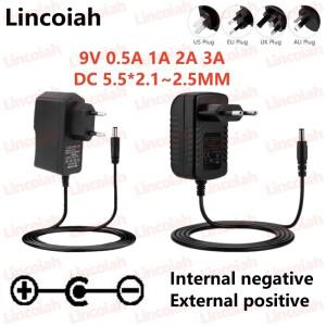 AC 100-240V 9V 0.5A 일렉트릭 기타 스톰프 박스 전원 공급 장치 어댑터 충전기 부품 용 볼트 효과 페달 보