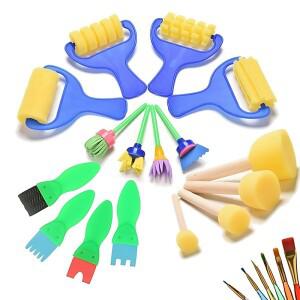 스폰지 그래피티 드로잉 브러쉬 다양한 모양 페인팅 롤러 재사용 가능 DIY 파티 수공예 아트클래스 소품 ZY