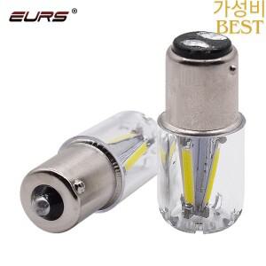 LED 필라멘트 칩 자동차 브레이크 조명 리버스 전구 주차 램프 레드 화이트 옐로우 COB 1156 P21W BA15S 12