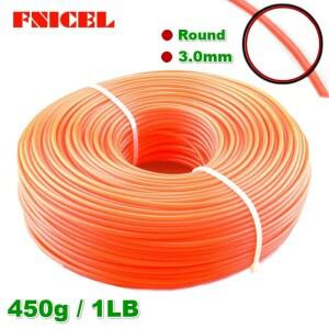 FINCEL 3.0mm 잔디 트리머 라인 브러쉬 커터 나일론 로프 코드 롱 라운드/스퀘어 롤