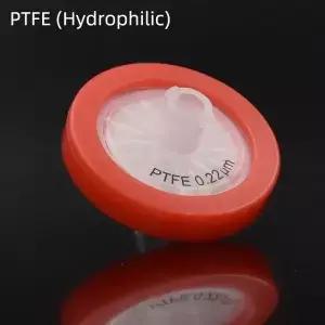 25개입 실험실용 13mm/25mm PTFE 루어 밀리포어 주사기 필터 친수성 니들 0.22/0.45/1.2um 멤브레인 포함