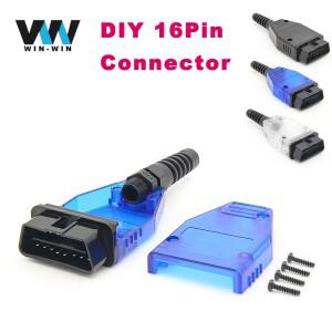 OBD2 연장 케이블 DIY 범용 16핀 남성-여성 자동차 진단 도구 2 커넥터