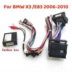 16 핀 전원 배선 하네스 케이블 Canbus 박스 어댑터 디코더 BMW 호환 X3 /E83 2006-2010 안드로이드 자동차
