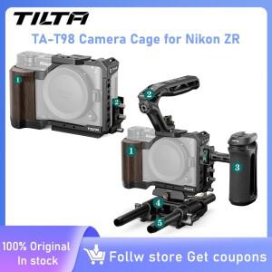 니콘 호환 ZR용 TILTA TA-T98 카메라 케이지 (케이블 클램프  제노 탑 핸들  L자형 베이스 플레이트  퀵 릴
