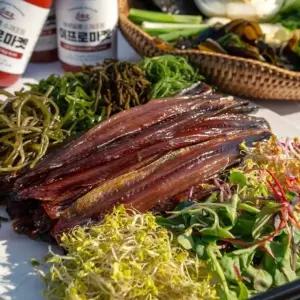 23년 포항 구룡포 손질 햇 과메기 5미 10쪽+야채해초
