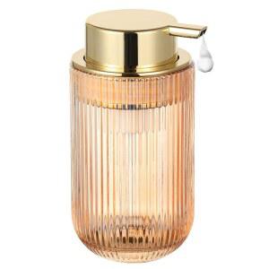 LEICURACE Glass Foam Soap Dispenser, Refillable Faming Dispenser with Gold Pump, Hand for Bathroom Kitchen, Modern Home Decor Foam Type /Gold