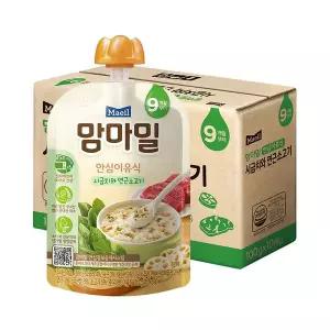 [하프클럽/매일유업]맘마밀 시금치와연근소고기 100g 20팩 (9개월)