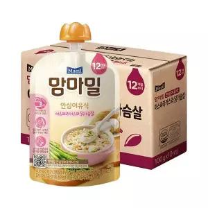 [하프클럽/매일유업]맘마밀 아스파라거스닭가슴살 100g 20팩 (12개월)