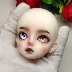 새로운 귀여운 메이크업 인형의 머리 1/6 Mjd 움직일 수있는 바디 드레스 액세서리 흰색