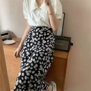 [하프클럽/]데일리 여성 롱 스커트 차르르 플라워 롱 치마 밴딩 여름