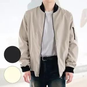 리빌모아 남자 바람막이 항공점퍼 블루종 집업 자켓 DMES-JKA-STS14181992-R