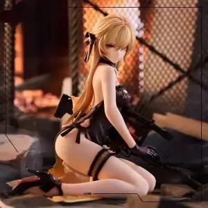 판타지 게임 여성 캐릭터 PVC 피규어 보라색 의상 모델 데스크탑 장 수집용 컬러 박스 포장 취미용 선물
