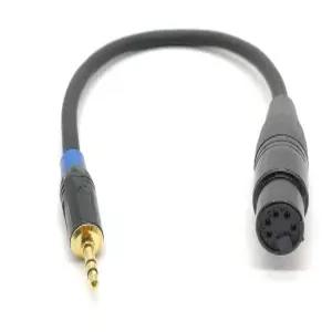 Elecbee XLR 여성 5핀 스테레오 잭 오디오 3.5Mm 남성 밸런스 컨버터 어댑터 케이블 0.3M 마이크 믹서 앰프