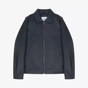 지이크 25S/S 스웨이드 트러커 집업 가죽 점퍼 차콜그레이 (GXB9004M)