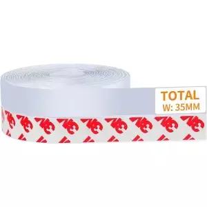 기상 차단 실리콘 실링 스트립 도어 하단 - 주택 및 유리 샤워 충돌 측면 문과 창문 틈새용 35MM