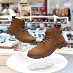 탠디 여성 누벅 골드장식 기모4cm 워커부츠X25P507L EPT