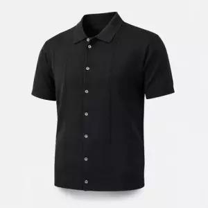 바라쿠타 HORATIO KNIT POLO BRMAG0146BKNT1 100) 반팔 폴로 니트)