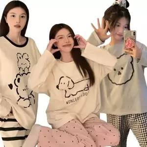 [제이큐]잠옷 세트 여성 캐릭터 파자마 홈웨어