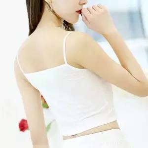 크롭탑 끈나시 캐미솔 런닝 나시티 이너티 브라탑 슬리브리스탑