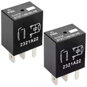 Relay 8T2T-14B192-AB (2개 세트) 12VDC 4핀 플러그인 자동차 릴레이 - 신뢰할 수 있는 OEM 교체품 일부