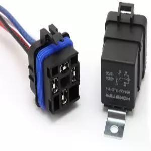 4핀 40/30 AMP 12V DC 자동차 릴레이 키트 방수 주석 도금 구리선 하니스 소켓이 있는 중량급 12 AWG SPDT