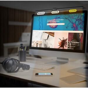 30CM CCT LED 컴퓨터 화면 걸이형 조명 바, 작업, 학습, 독서, 게임용 무드등, 디밍 모니터 라이트