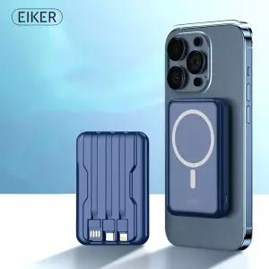 고품질 EIKER 맥세이프 일체형보조배터리 10000mAh 4 color