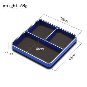 RS 98*98*11mm CNC 알루미늄 자석 나사 트레이 너트 개스킷 보관 도구 RC 자동차 보트 비행기 모델용
