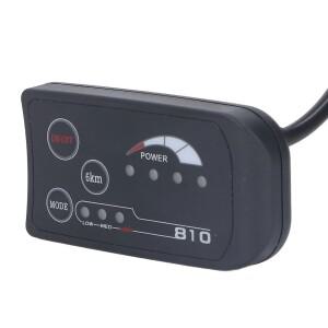 전기 자전거용 LED 디스플레이 패널, 4 와이어 개조, 제어 계량기 SM 플러그, 36V, 48V, S810
