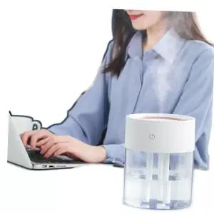 미니 대용량 3구 가습기 USB 거실 침실 무드등 2L