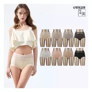 신영와코루 26신상 자세美 맥시 라이크라 보정 팬티 패키지