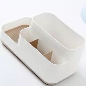 GPIC 화장품 수납대 화장 정리대 베이지 아크릴 화장대 정리함 화장품 보관함 아크릴 브러쉬통