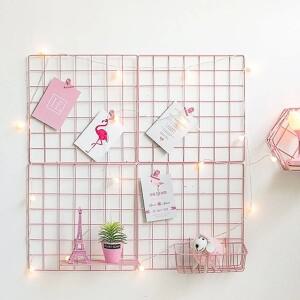 2pcs - 금속 사진 벽 그리드 패널, 장식 철 그림 디스플레이 랙, 가정 및 예술 교수형 프레임,